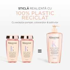 Rezerva sampon pentru par lung, predispus la electrizare Kérastase Gloss Absolu Bain Hydra-Glaze, 500 ml
