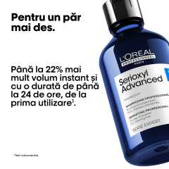 Sampon purificator si pentru mai multa densitate, pentru par fin L'Oréal Professionnel Serie Expert Serioxyl Advanced, 300 ml
