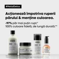 Crema cu protectie termica, fara clatire pentru toate tipurille de par L’Oreal Professionnel Serie Expert Metal Detox, 100 ml