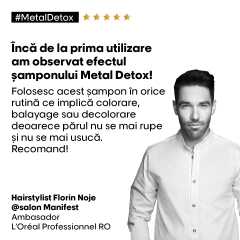 Sampon-crema profesional cu sistem pentru curatarea metalelor L'Oréal Professionnel Serie Expert Metal Detox, 500 ml