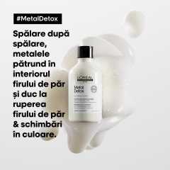 Sampon-crema profesional cu sistem pentru curatarea metalelor L'Oréal Professionnel Serie Expert Metal Detox, 500 ml