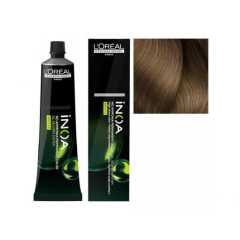 Vopsea de par permanenta L’Oréal Professionnel Inoa 5.17, saten deschis cenusiu irizat, 60 ml