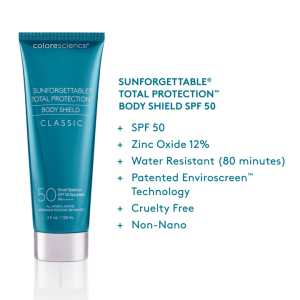 Cremă de protecție solară pentru corp Colorescience Sunforgettable® Total Protection Body Shield SPF 50 Classic