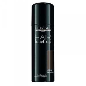Spray corector profesional pentru acoperirea firelor albe de par L'Oréal Professionnel Hair Touch Up Light Brown, 75 ml
