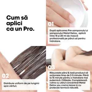 Masca de par L’Oreal Professionnel Serie Expert Metal Detox, 150 ml
