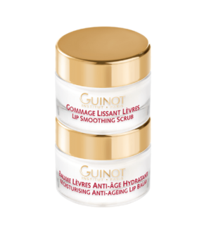 Set exfoliant si balsam pentru buze Guinot Lip Perfect Gommage Et Baume Levres AntiAge efect nutritiv, 2x7ml