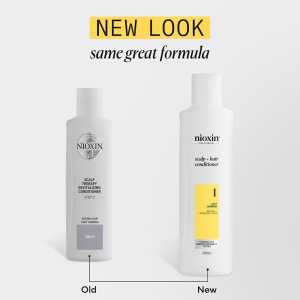 Balsam profesional fortifiant impotriva ruperii pentru par natural cu aspect usor subtiat Nioxin System 1 Scalp + Hair Conditioner, 300 ml