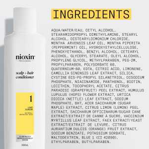 Balsam profesional fortifiant impotriva ruperii pentru par natural cu aspect usor subtiat Nioxin System 1 Scalp + Hair Conditioner, 300 ml